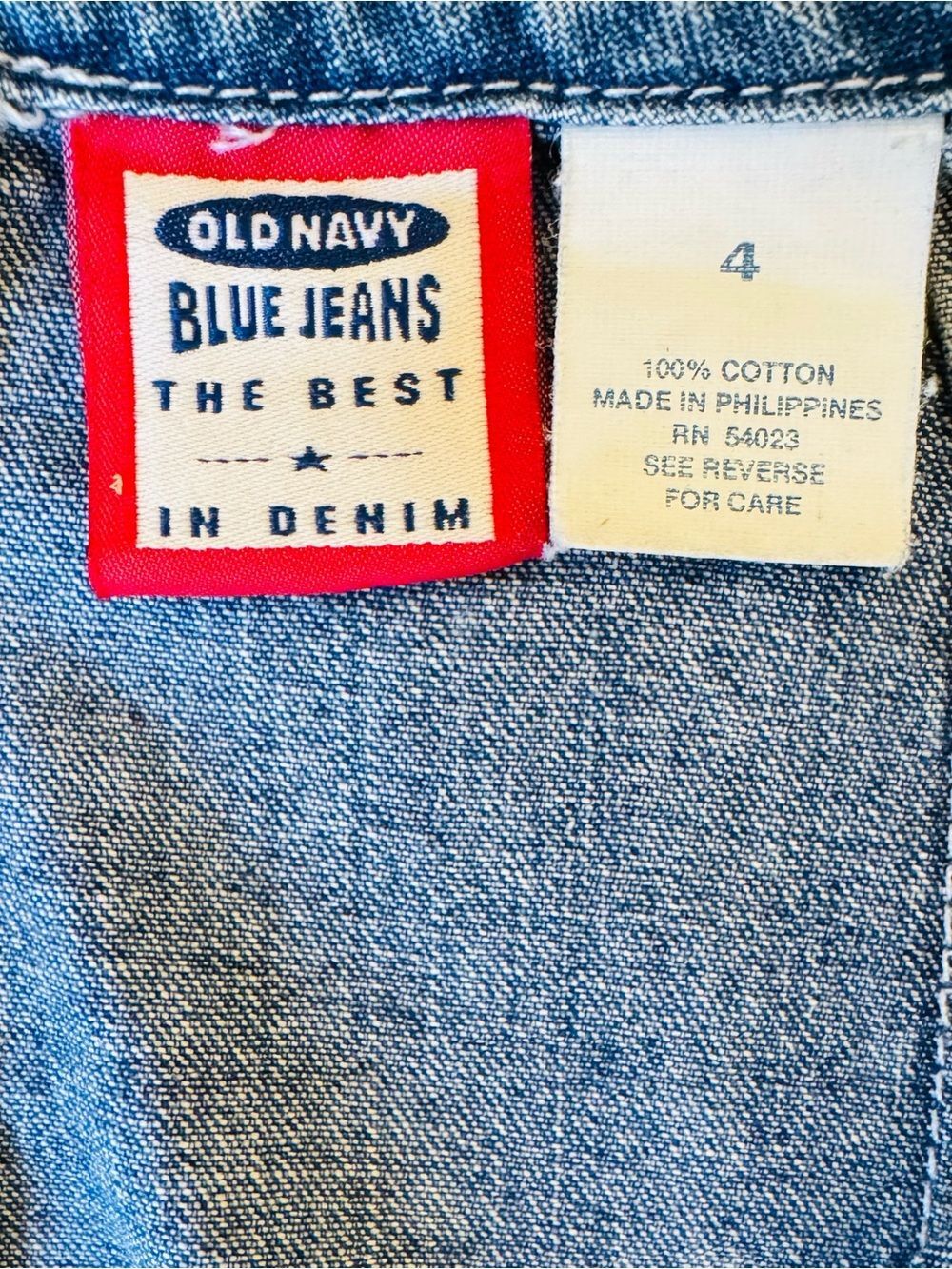 Old Navy Dark Blue Denim Slip Dress with Thin Straps. Size 4 - Picture 4 of 4